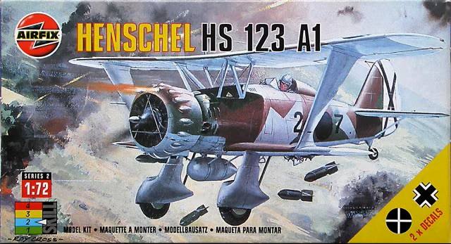 AIRFIX 1/72 02051  1994  HENSCHEL Hs 123A-1