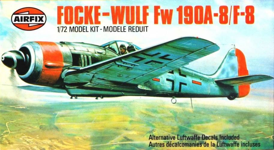 AIRFIX 1/72 02063  1980/1981  FOCKE WULF Fw 190F-8