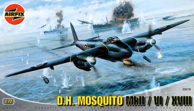 AIRFIX 1/72 03019  2005/2006  DE HAVILLAND MOSQUITO Mk.II/VI/XVIII