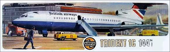 AIRFIX 1/144 03174  1974  HAWKER SIDDELEY TRIDENT 1C BA
