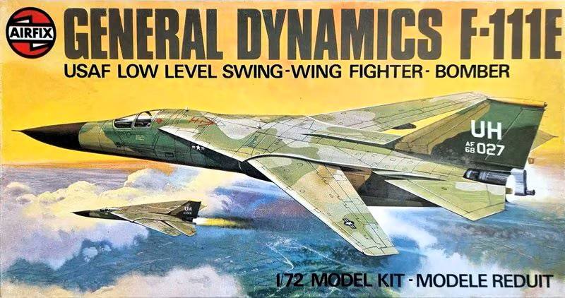 AIRFIX 1/72 04008  1976/1977/1978  GENERAL DYNAMICS F-111E