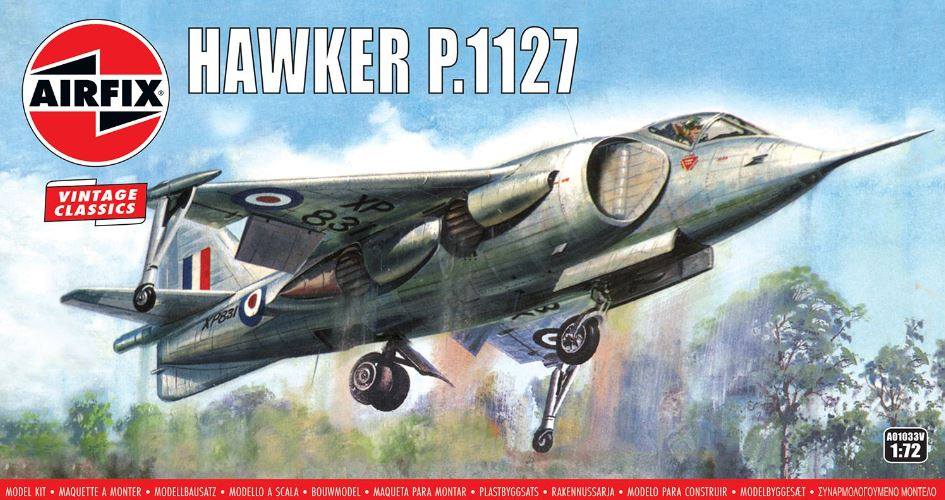 AIRFIX 1/72 A01033V HAWKER P.1127 VINTAGE CLASSICS