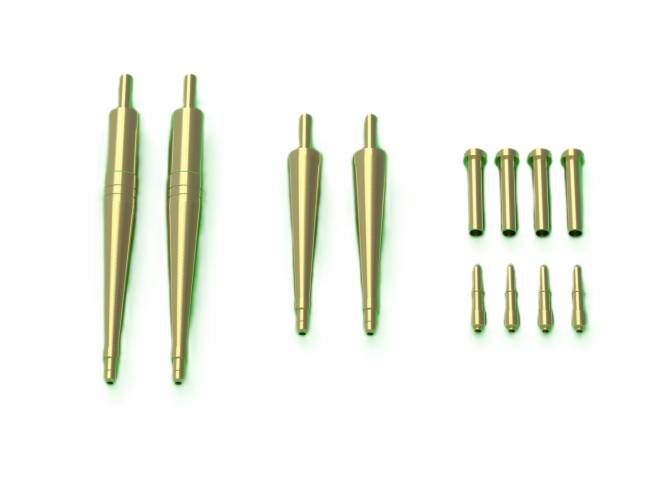 MASTERMODEL 1/48 AM-48-166 PITFIRE MK.VC BROWNING .303 BARREL TIPS AND HISPANO 20MM CANNONS