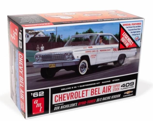 AMT 1/25 1283 1962 CHEVY BEL AIR SUPER STOCK