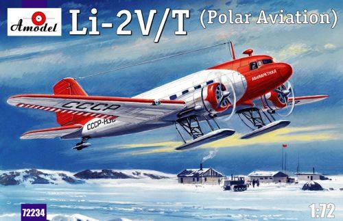 A MODEL 1/72 72234 LISUNOV LI-2V/T POLAR AVIATION