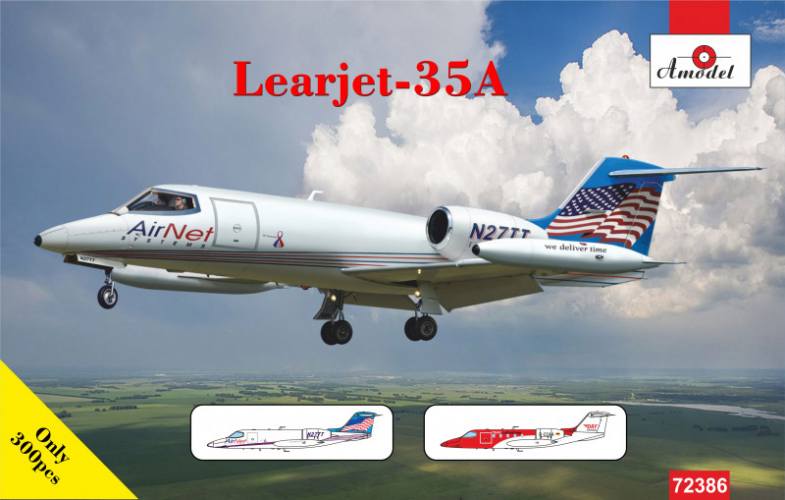 A MODEL 1/72 72386 LEARJET-35A