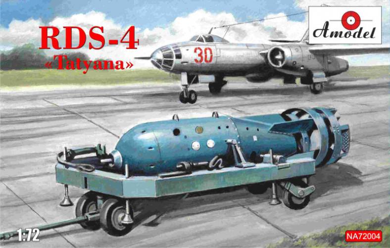 A MODEL 1/72 72004 SOVIET ATOMIC BOMB RDS-4 TATIANA