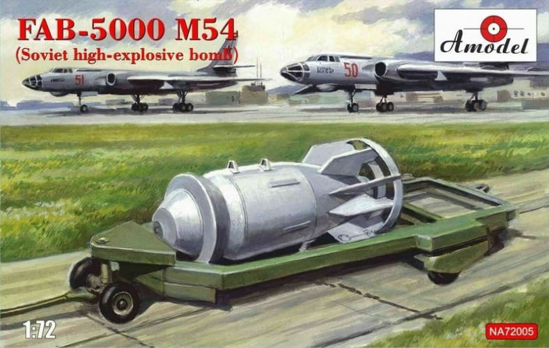 A MODEL 1/72 72005 FAB-5000 M54 SOVIET HIGH-EXPLOSIVE BOMB