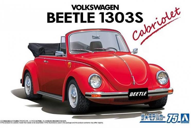 AOSHIMA 1/24 20466 VOLKSWAGEN BEETLE 1303S CABRIOLET