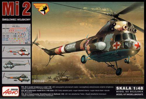 AEROPLAST 1/48 90038 MIL MI-2 ARMY HELICOPTER