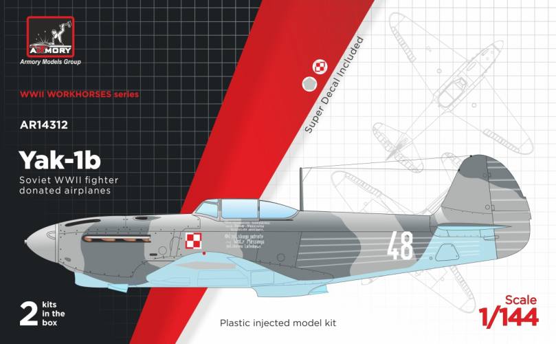 ARMORY 1/144 14312 YAK-1B 