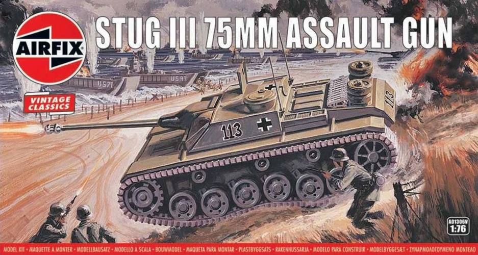 AIRFIX 1/76 01306V VINTAGE CLASSICS STUG III 75MM ASSAULT GUN