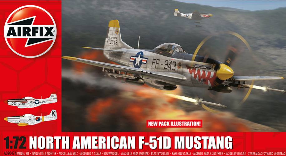 AIRFIX 1/72 02047A NORTH AMERICAN F-51D MUSTANG