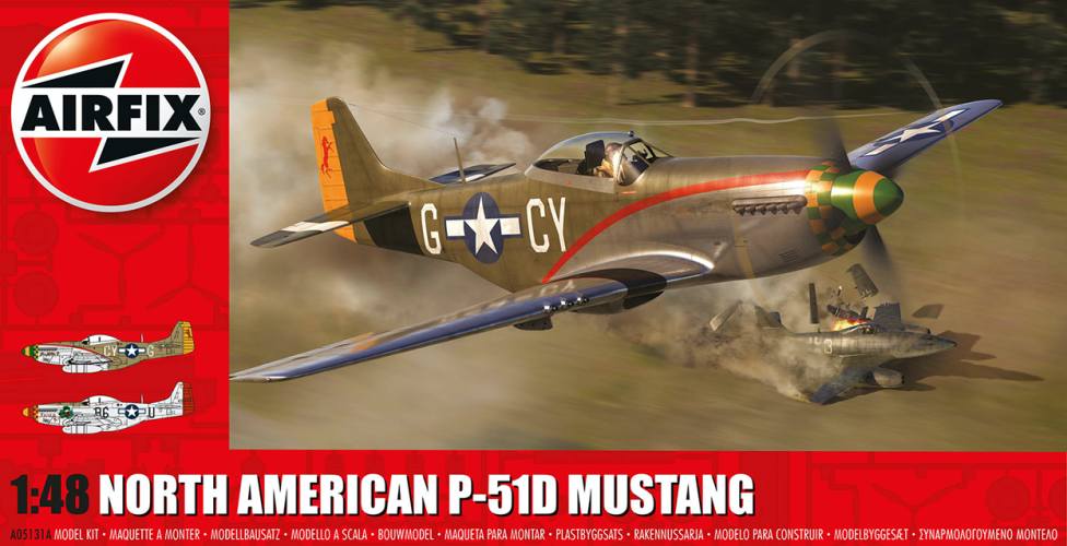 AIRFIX 1/48 05131A NORTH AMERICAN P-51D MUSTANG