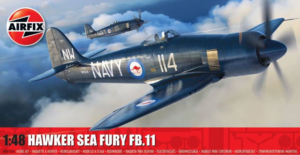 AIRFIX 1/48 06105A HAWKER SEA FURY FB.11