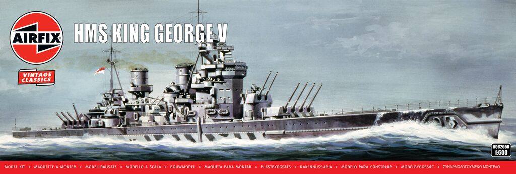 AIRFIX 1/600 AX06205V HMS KING GEORGE V