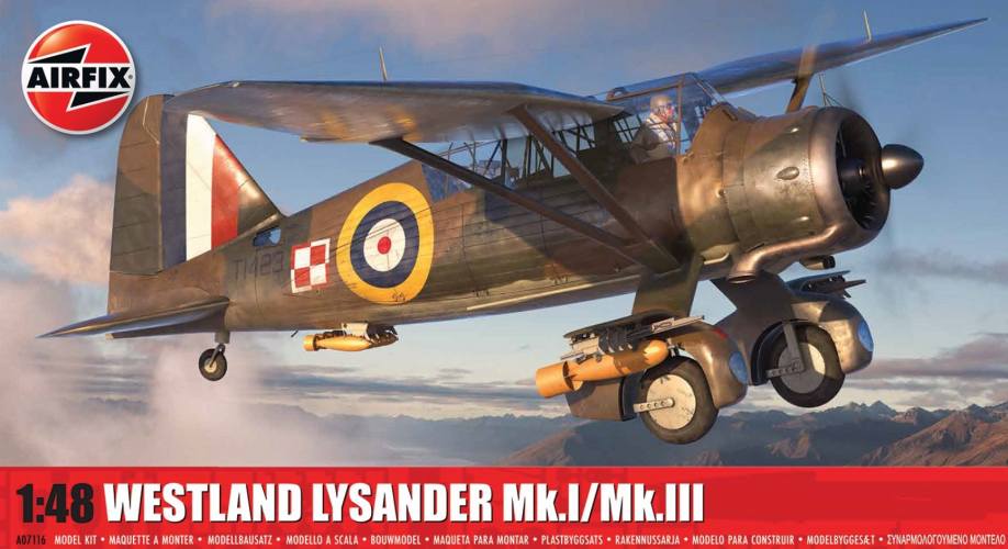 AIRFIX 1/48 07116 WESTLAND LYSANDER MK.I/MK.III