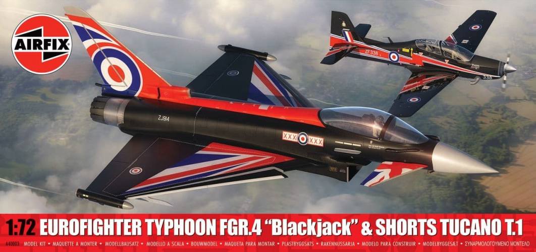 AIRFIX 1/72 40003 EUROFIGHTER TYPHOON FGR.4 BLACKJACK   SHORTS TUCANO T.1