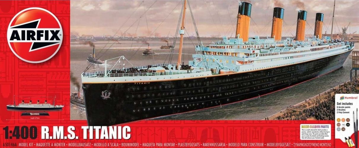 AIRFIX 1/400 50146 R.M.S. TITANIC GIFT SET  UK SALE ONLY 