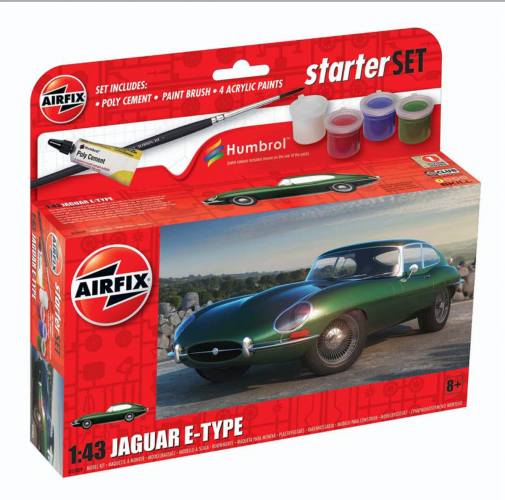 AIRFIX 1/43 55009 JAGUAR E-TYPE STARTER SET