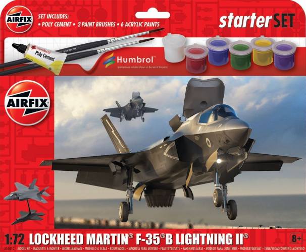AIRFIX 1/72 55010 LOCKHEED MARTIN F-35 B LIGHTNING II STARTER SET