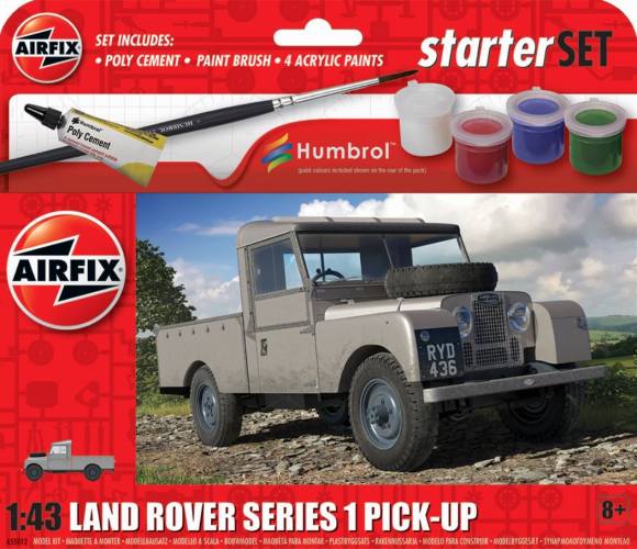 AIRFIX 1/43 55012 LAND ROVER SERIES 1 PICKUP STARTER SET