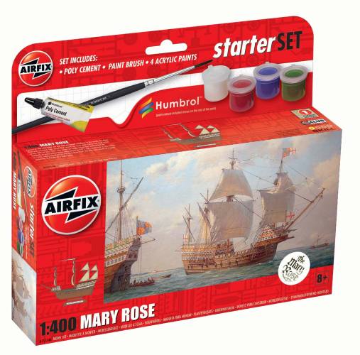 AIRFIX 1/400 55114A MARY ROSE STARTER SET