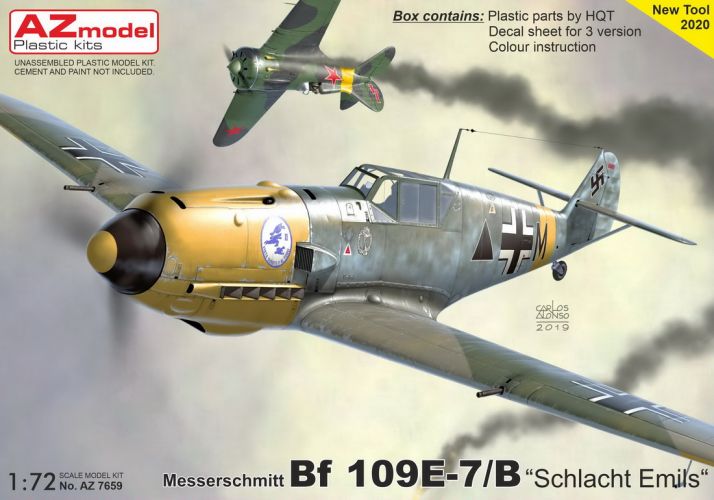 AZ MODEL 1/72 7659 MESSERSCHMITT BF 109E-7B SCHLACHT EMILS