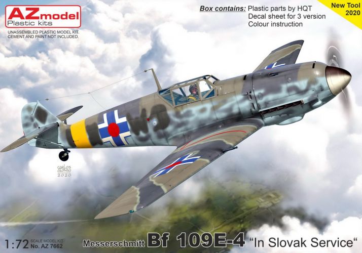 AZ MODEL 1/72 7662 MESSERSCHMITT BF 109E-4 SLOVAK SERVICE