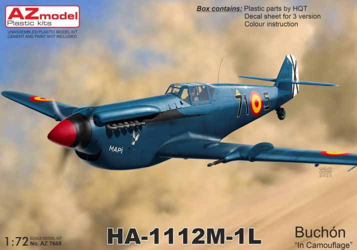 AZ MODEL 1/72 7668 HA-1112M-1L BUCHON CAMOUFLAGE