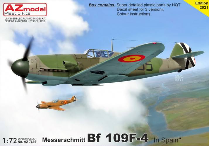 AZ MODEL 1/72 7686 MESSERSCHMITT BF 109F-4 IN SPANISH SERVICE