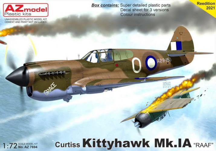 AZ MODEL 1/72 7694 CURTISS KITTYHAWK MK.IA RAAF