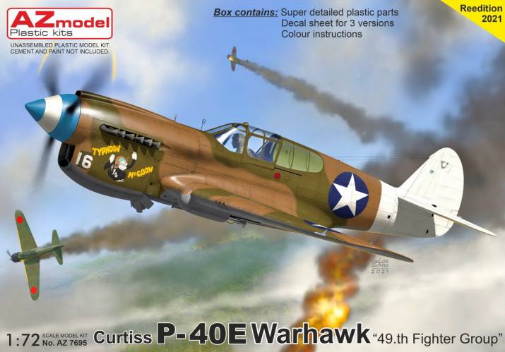 AZ MODEL 1/72 7695 CURTIS P-40E 49TH FIGHTER GROUP