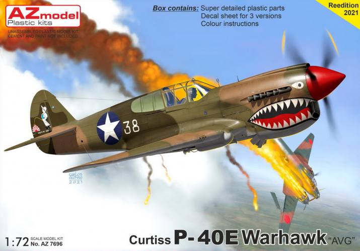 AZ MODEL 1/72 7696 CURTISS P-40E WARHAWK AVG 