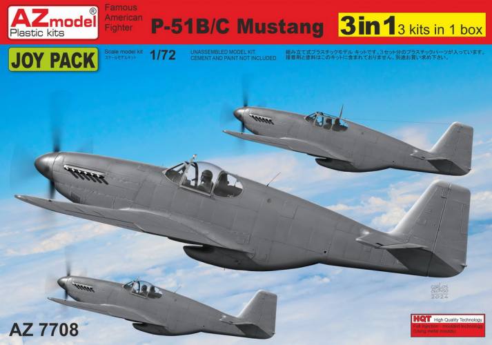 AZ MODEL 1/72 7708 P-51B/C MUSTANG