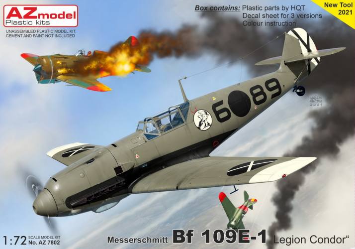 AZ MODEL 1/72 7802 MESSERSCHMITT BF 109E-1 LEGION CONDOR