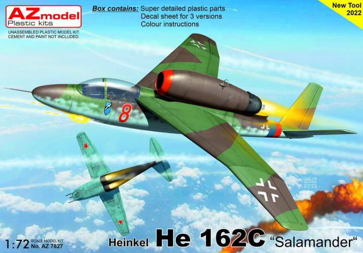 AZ MODEL 1/72 7827 HEINKEL HE 162C SALAMANDER
