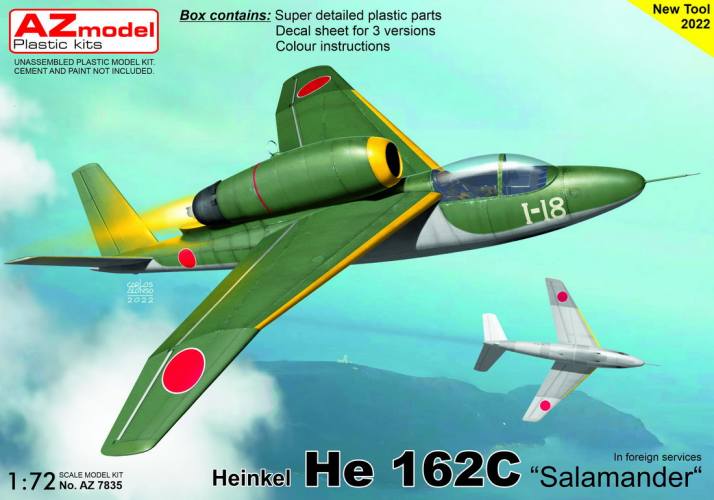 AZ MODEL 1/72 7835 HEINKEL HE 162C SALAMANDER IN FOREIGN SERVICES