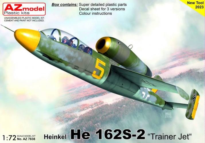 AZ MODEL 1/72 7838 HEINKEL HE 162S-2 