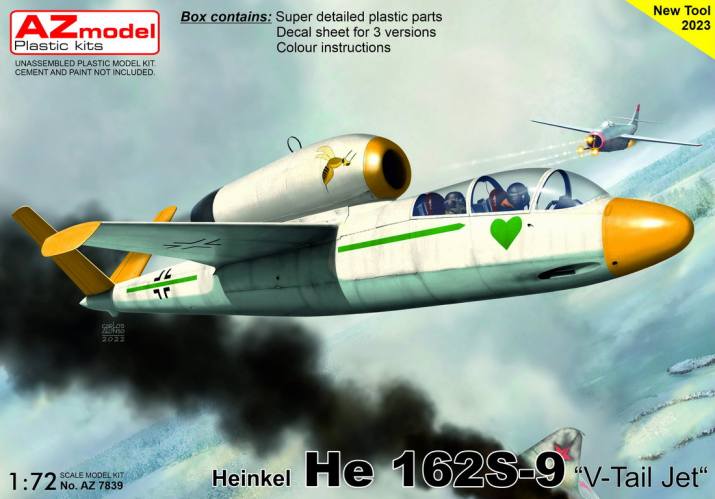 AZ MODEL 1/72 7839 HEINKEL HE 162S-9