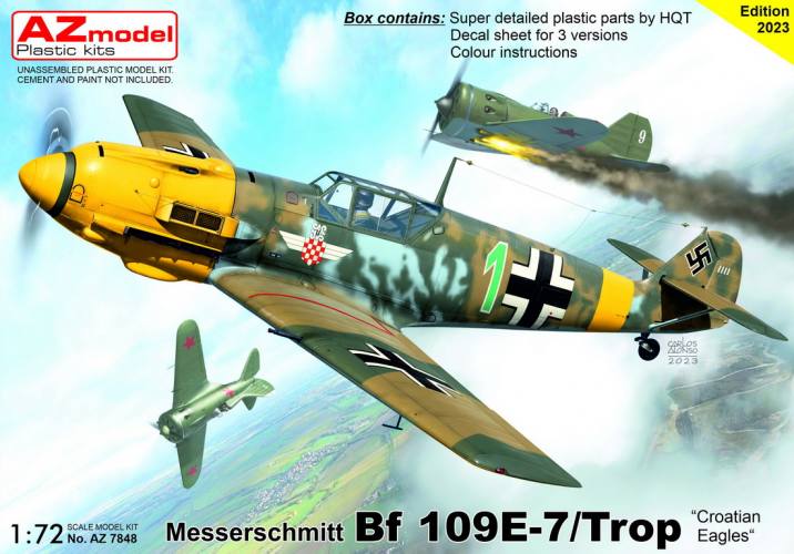 AZ MODEL 1/72 7848 MESSERSCHMITT BF 109E-7/TROP