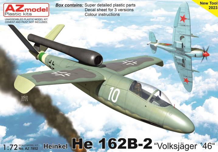 AZ MODEL 1/72 7852 HEINKEL HE 162B-2 VOLKSJAGER 46