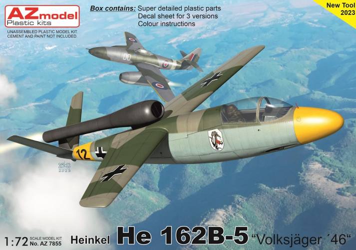 AZ MODEL 1/72 7855 HEINKEL HE 162B-5 VOLKSJAGER 46