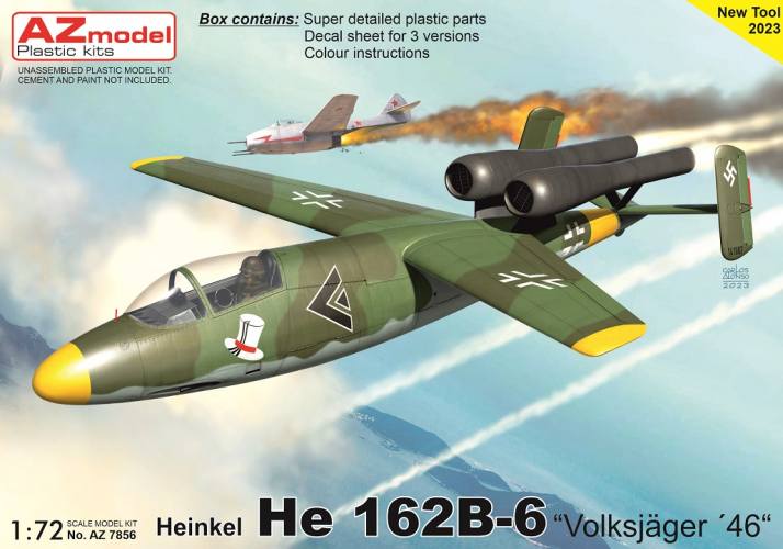 AZ MODEL 1/72 7856 HEINKEL HE 162B-6 VOLKSJAGER 46