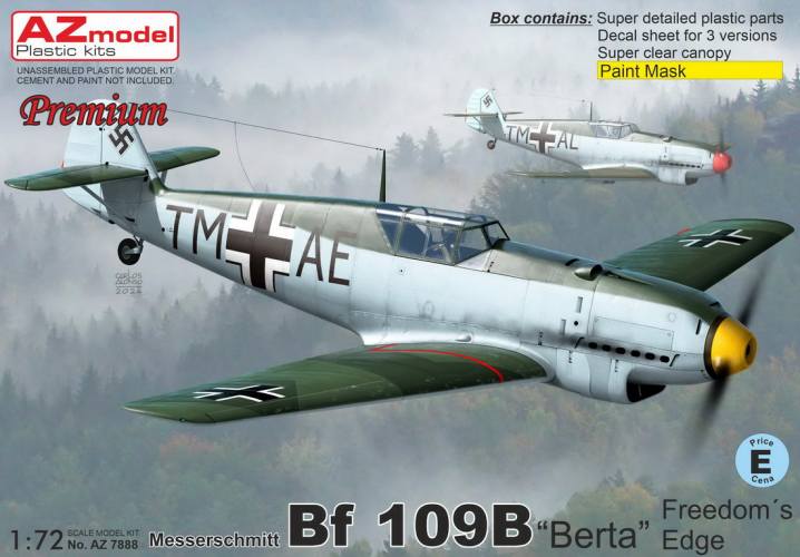 AZ MODEL 1/72 7888 MESSERSCHMITT BF 109B BERTA FREEDOMS EDGE PREMIUM EDITION