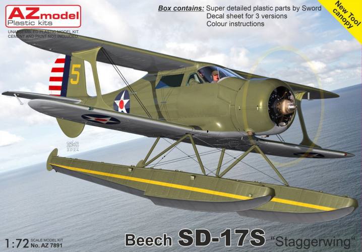 AZ MODEL 1/72 7891 BEECH SD-17S STAGGERWING