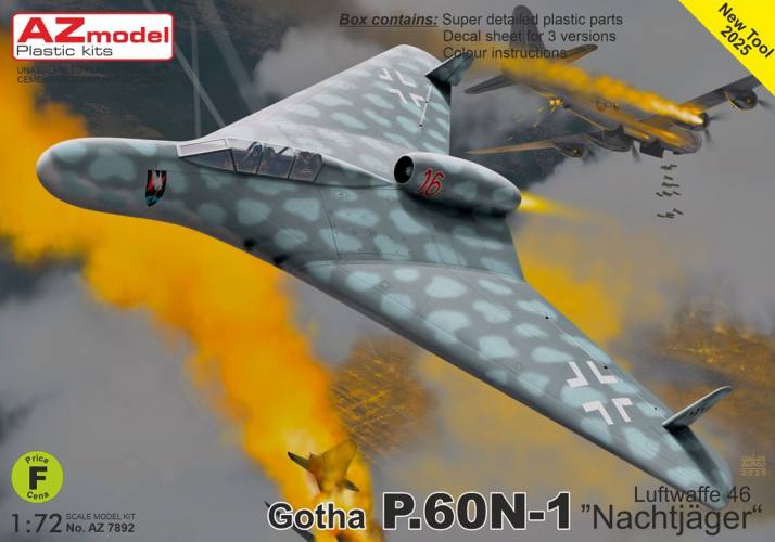 AZ MODEL 1/72 7892 GOTHA P.60N-1 LUFTWAFFE NACHTJAGER