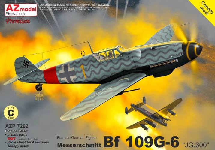 AZ MODEL 1/72 AZP7202 MESSERSCHMITT BF 109G-6 JG 300