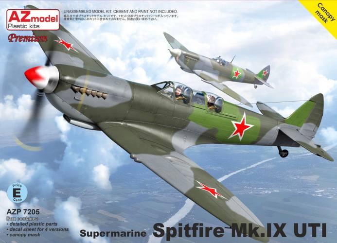 AZ MODEL 1/72 AZP7205 SUPERMARINE SPITFIRE MK.IX UTI