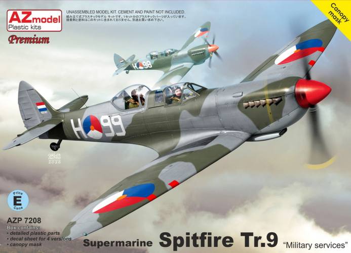 AZ MODEL 1/72 AZP7208 SUPERMARINE SPITFIRE TR.9 MILITARY SERVICES